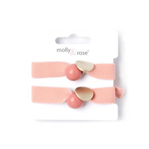 Picture of BEADED HAIR ELASTICS PALE PINK